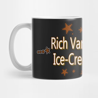 Rich Vanilla Ice-Cream Sticker Mug